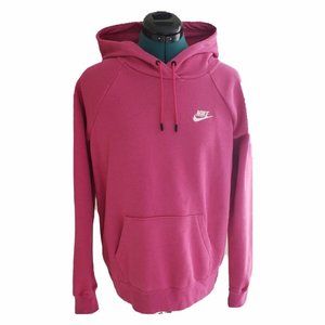 Nike Logo Pink Hoodie Medium